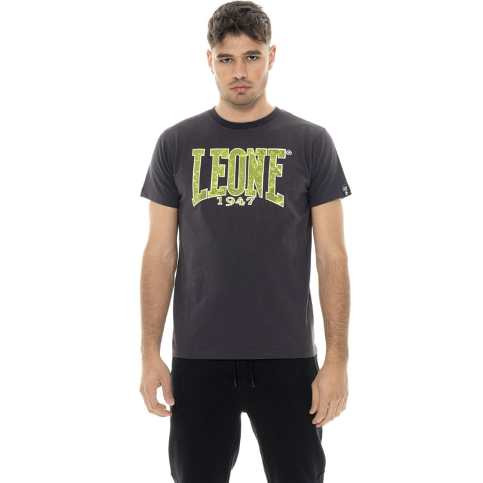 Camiseta de algodón de manga corta para hombre, estampado Leone 1947 de New Era