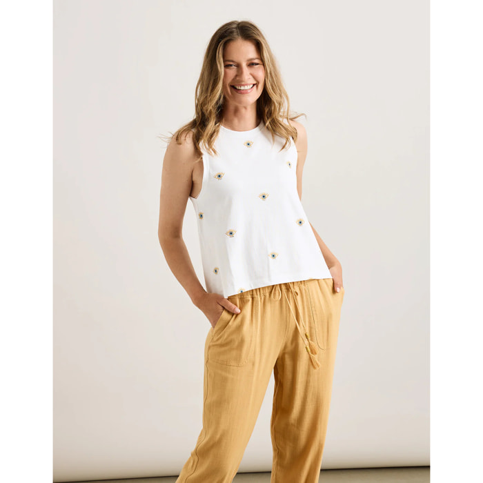 Camiseta sin Mangas Blanco - Pantike