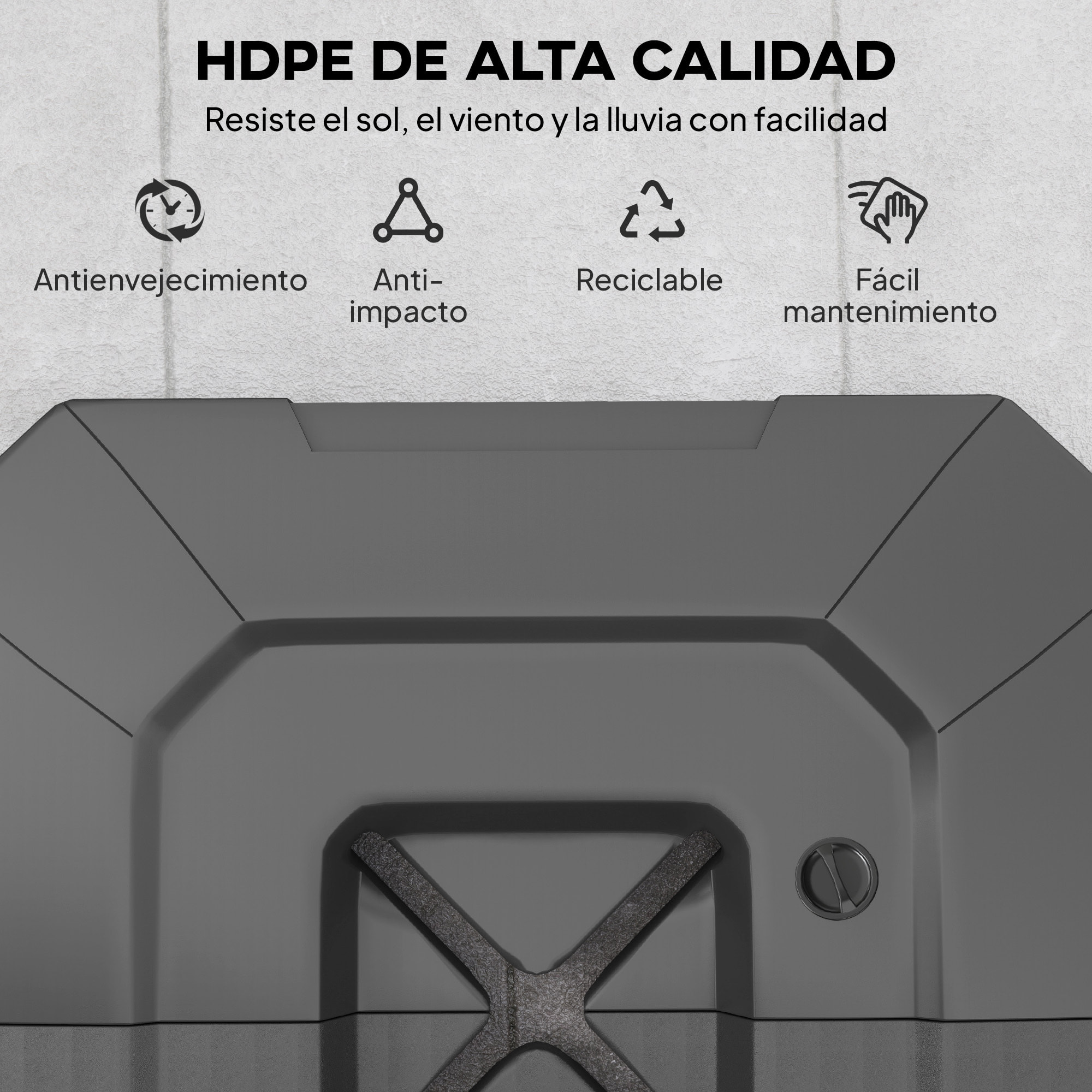 Base para Sombrilla de 2 Piezas, Soporte para Parasol de HDPE Rellenable con Agua 80 kg o Mezcla de Agua y Arena 105 kg, para Jardín, Patio, Terraza, Negro