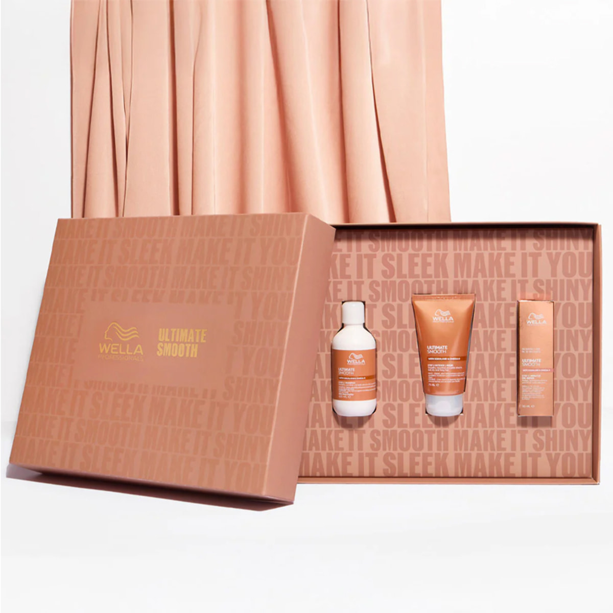 WELLA PROFESSIONALS Set Cofanetto Ultimate Smooth Shampoo 100ml + Mask 75ml + Miracle Oil Serum 30ml