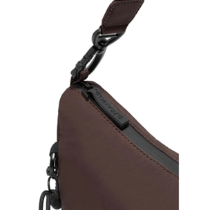 Bolso Cruzado Round Nylon Marron