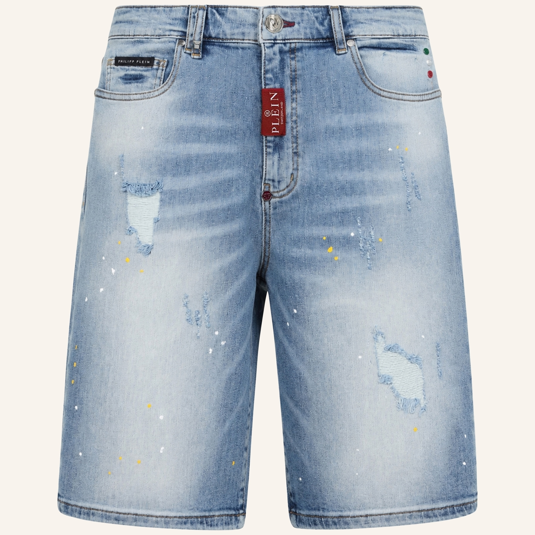PHILIPP PLEIN Pantalones cortos vaqueros Fermentera BASIC