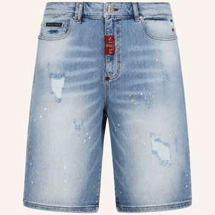 PHILIPP PLEIN Pantalones cortos vaqueros Fermentera BASIC