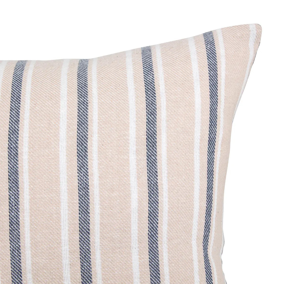Coussin Groove 40x40cm rayé bleu navy