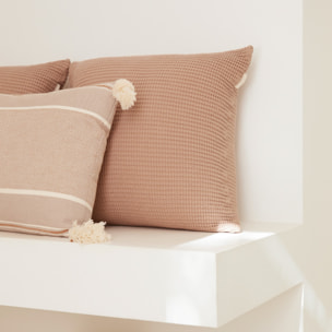 Set de 2 cojines waffle 45x45cm de 320gsm color beige scalpers home