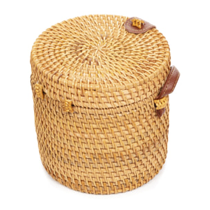 Borsa a tracolla Zagarise in rattan.