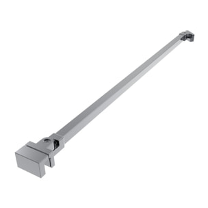 Paroi de douche à l'italienne 87x200 cm Walk-in, anti-calcaire, verre transparent (WI90-SET)