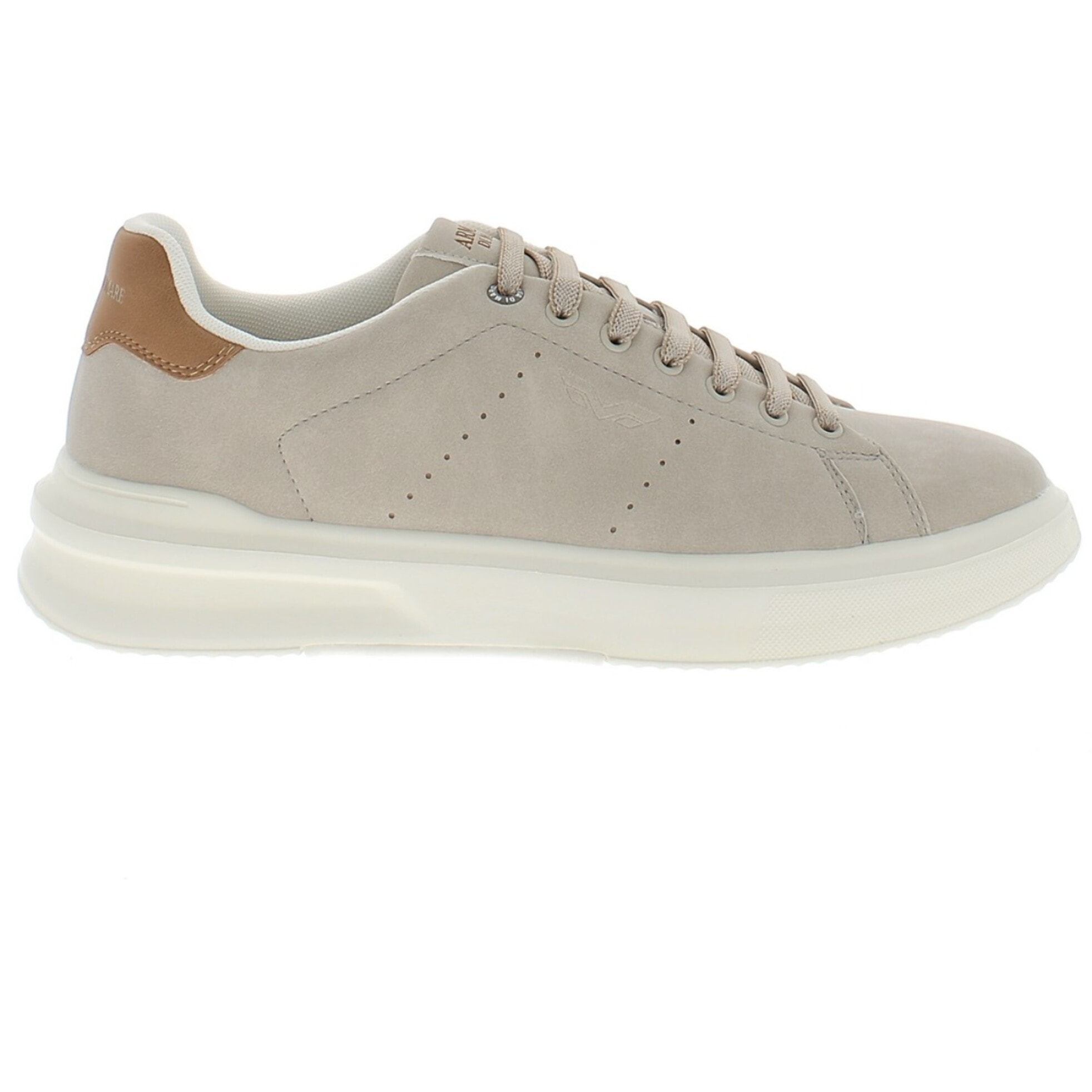 Armata di Mare Scarpe Uomo Court Sneakers Stringate con Soletta Rimovibile in Memory Foam AMU S25D729 Beige