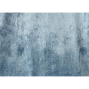 Copridivano 2 Posti Elasticizzato In Tinta Unita Effetto Velluto Modello Morbidissimo Colore Cielo
