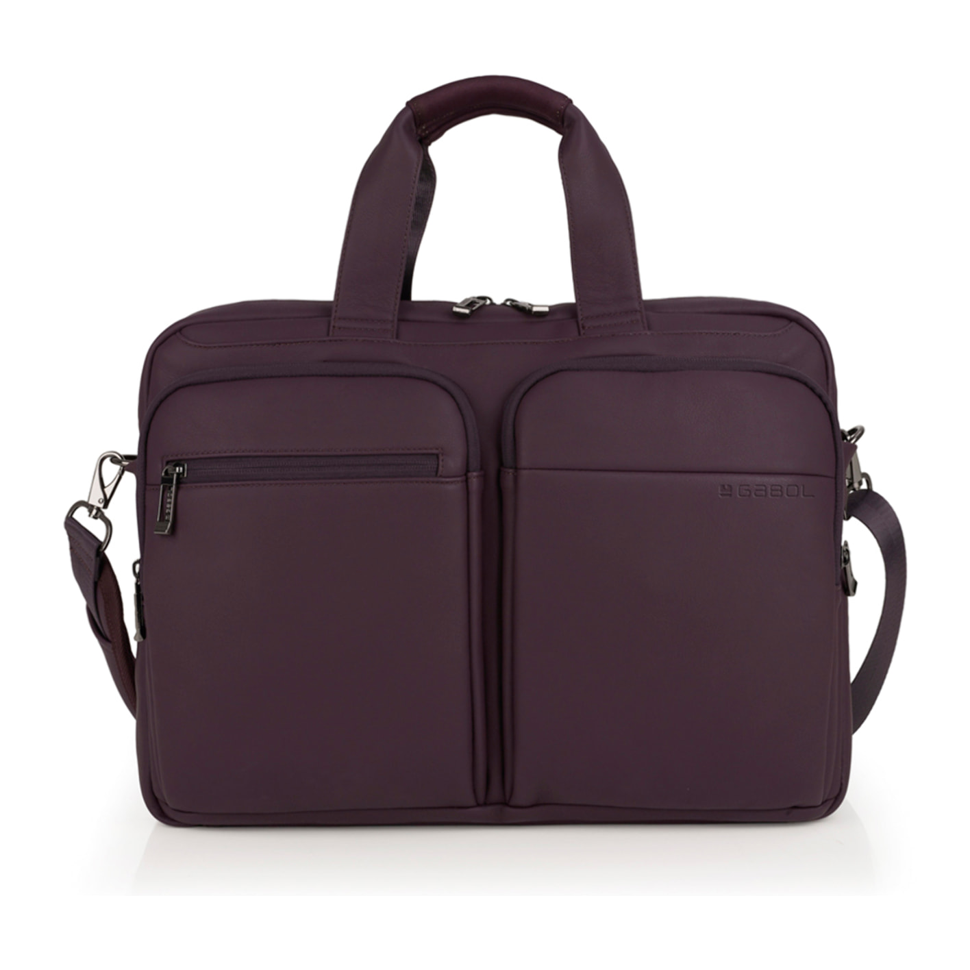 Maletín Gabol Pause con compartimento para portátil de 15.6" color burdeos