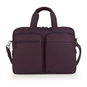 Maletín Gabol Pause con compartimento para portátil de 15.6" color burdeos