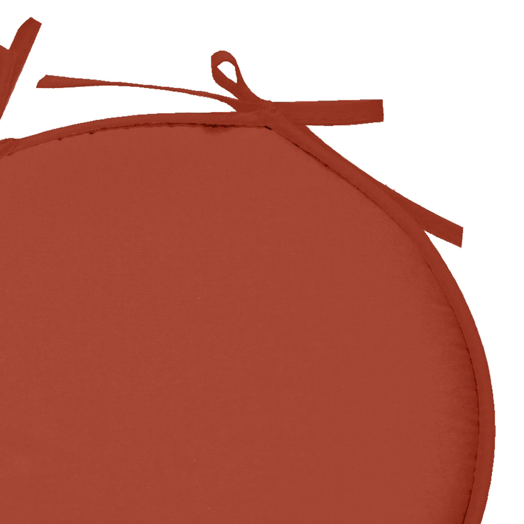 Galette de chaise ronde unie aux multiples couleurs - Terracotta