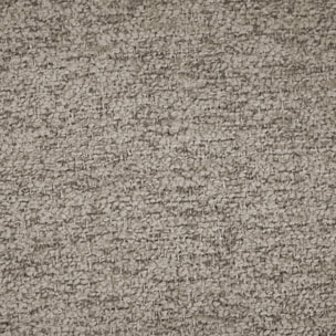 Chaise bois de peuplier teinté noyer, acier et tissu texturé (lot de 2) PAUL