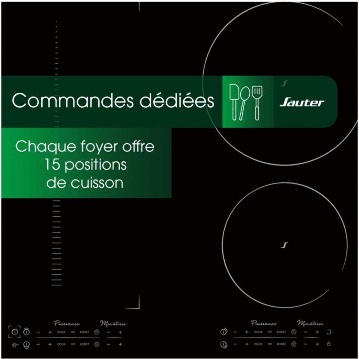 Plaque induction SAUTER STI1648BP Piano