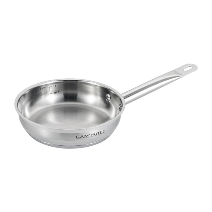 Poêle inox 20x5cm induction