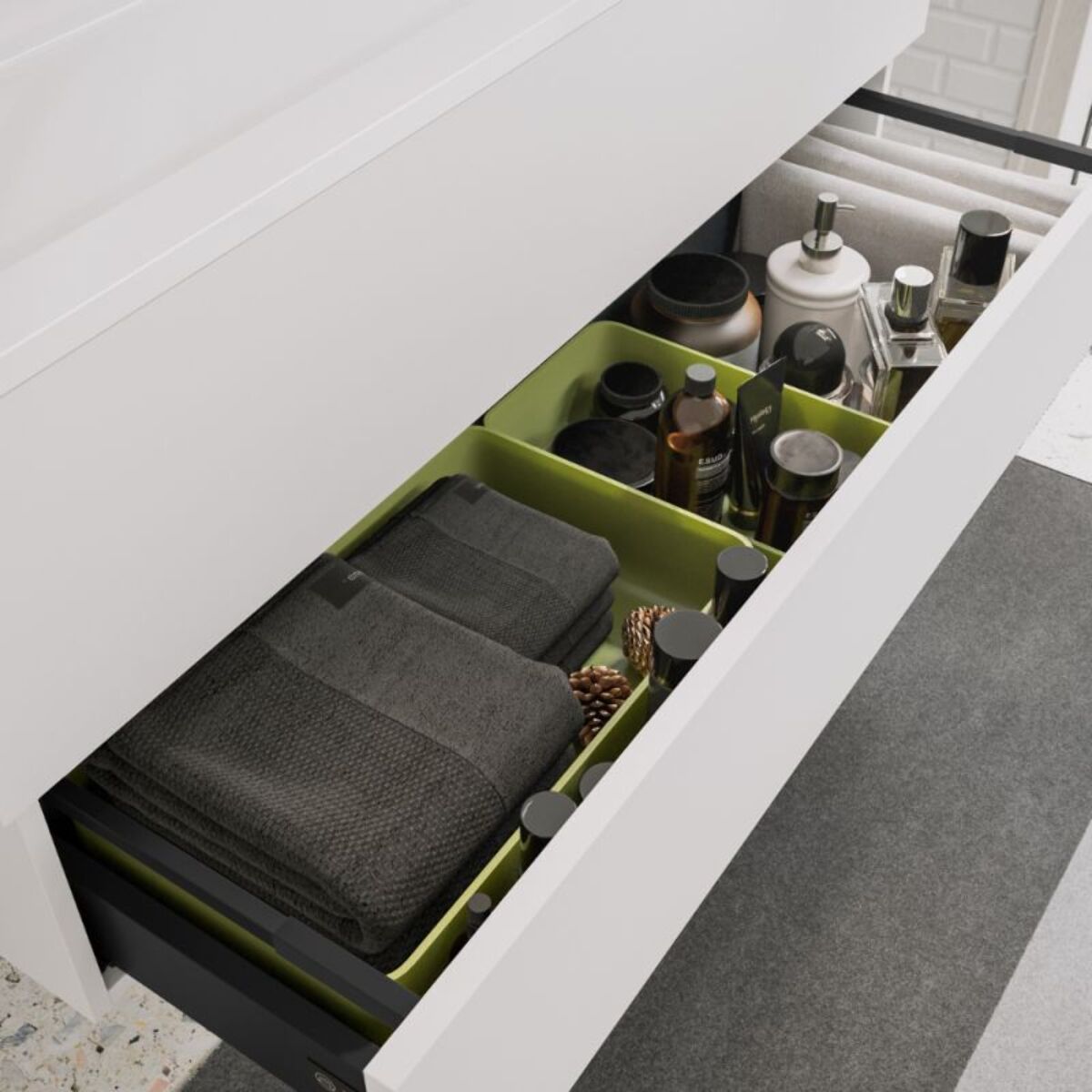 Meuble double vasque 120 cm BURGBAD Cosmo chêne