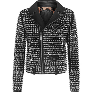 PHILIPP PLEIN Leather Biker