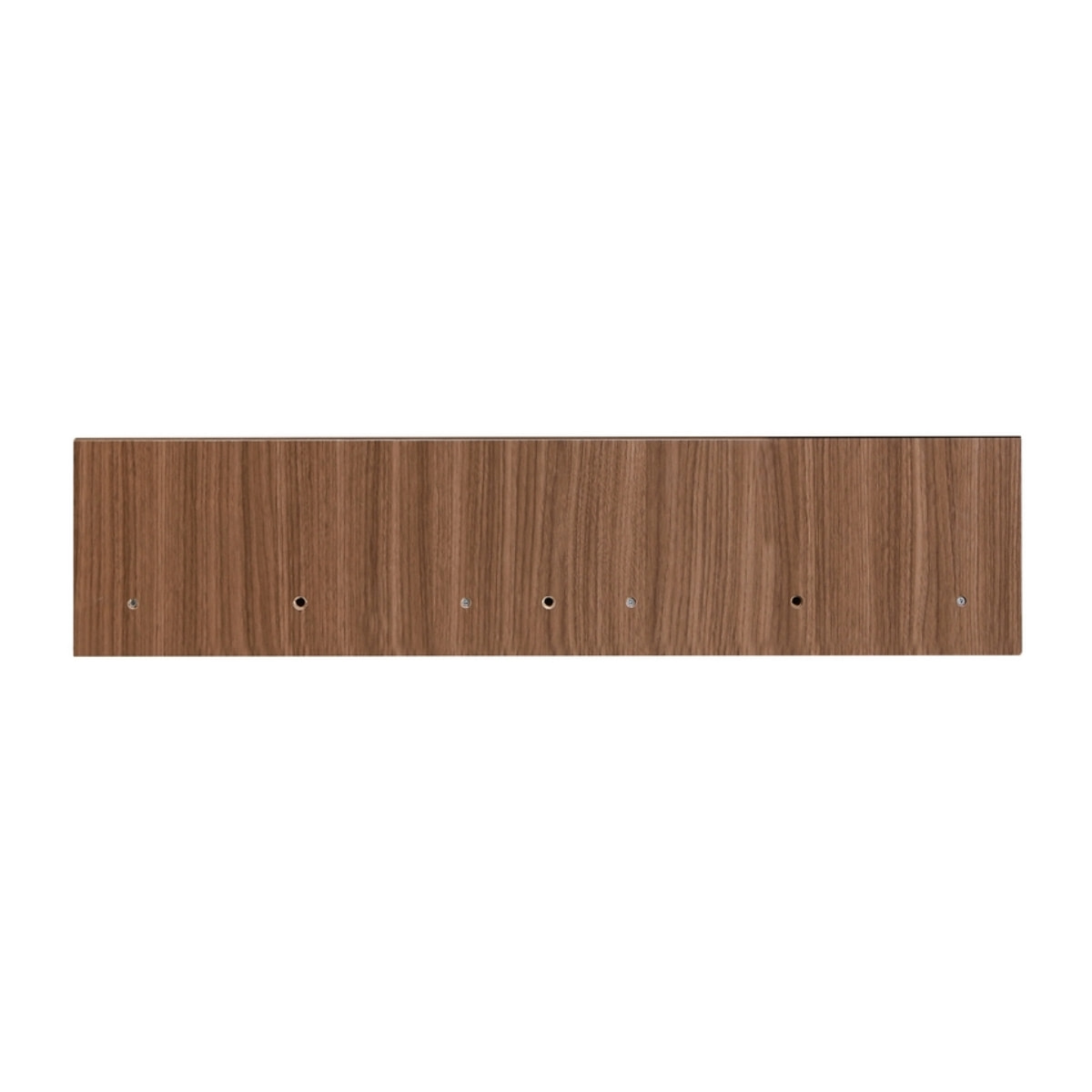 Mensola da muro moderna in legno noce e nero 110x20x25 cm – Toledo