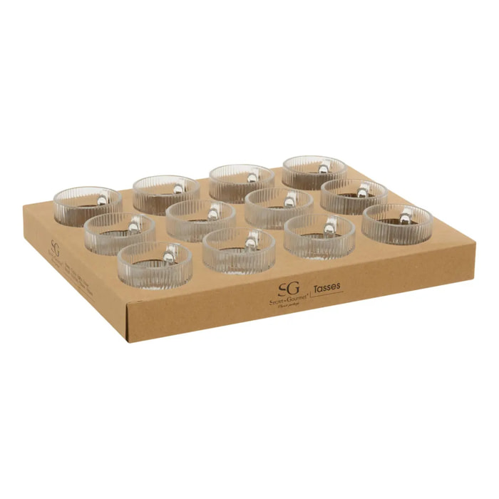 Tasse Lorene transparent L8,6xp5,3xH6,1cm