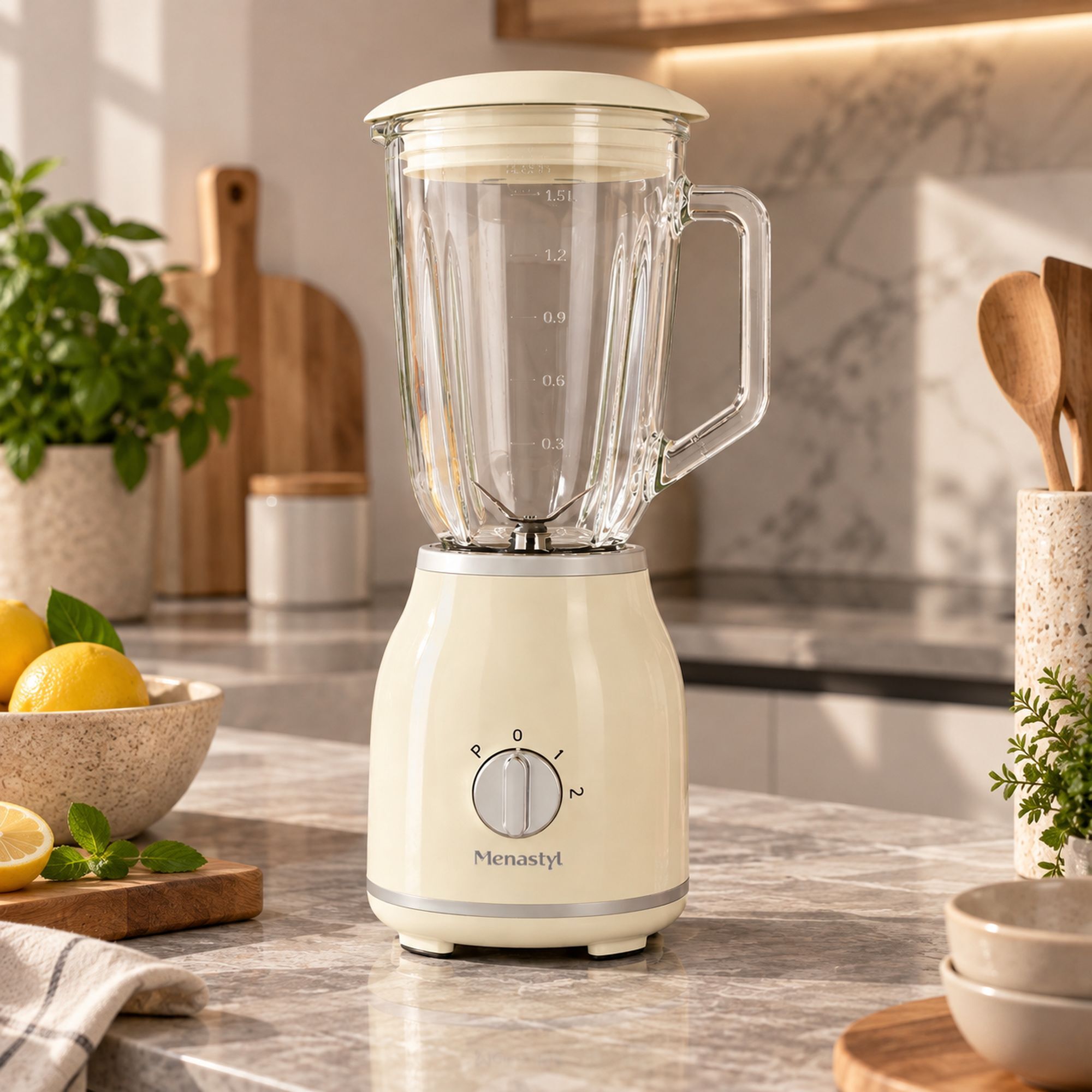 Blender 1,5L crème  RETRO