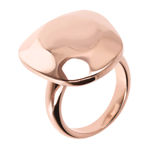 Anello Chevalier Martellato in Golden Rosé Placcato Oro Rosa 18k