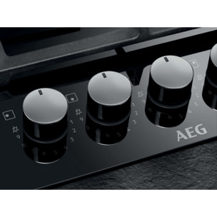 AEG Placa de gas Serie 6000 Gas on Glass de 75 cm HKB75820NB