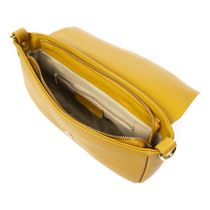 Alluvioni borsa a mano e borsa a tracolla donna. Pelle autentica finitura Dollaro.