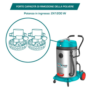 Bidone Aspiratutto 75L - 2400W