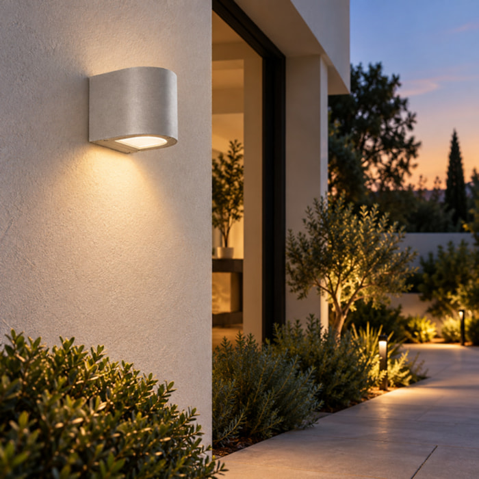 Applique LED tonda mono Rossini SILVER 3000K