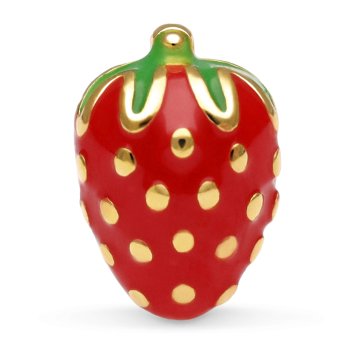 Orecchino Fragola Placcato Oro