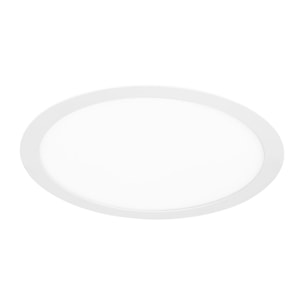 FORLIGHT Easy Circular - 2 Downlights con LED integrado 3000K para iluminar hacia abajo ON/OFF ø30cm Color Blanco