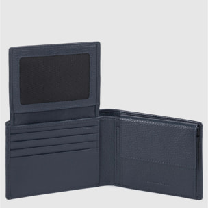 Piquadro Portefeuille homme avec porte-CNI, porte-monnaie