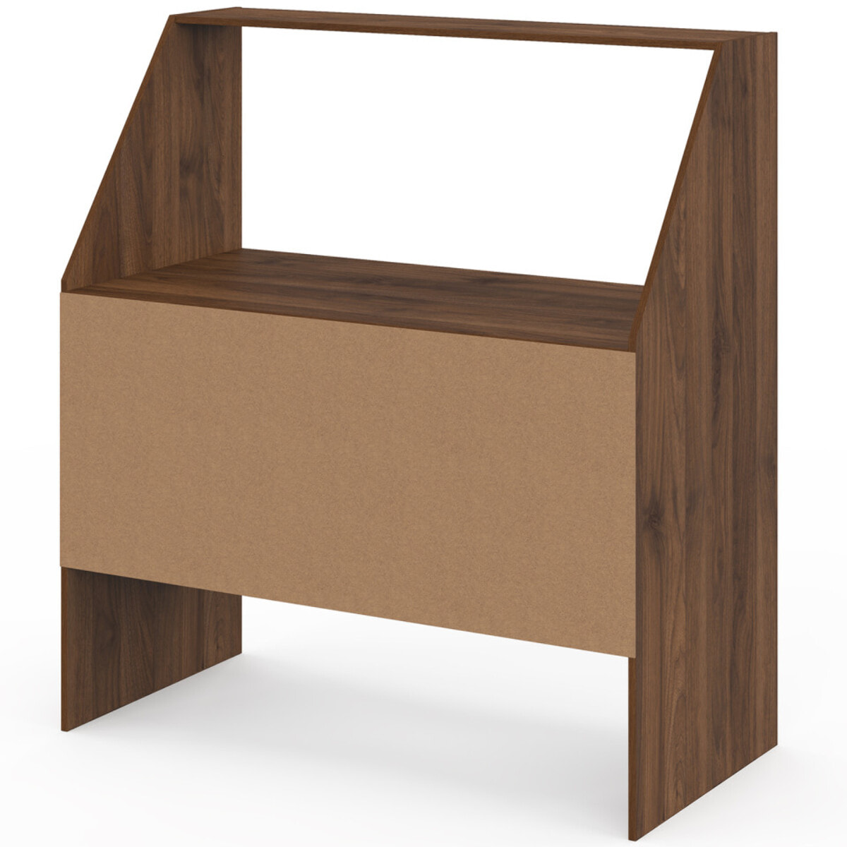 Etagère de rangement sous pente Jeanne effet noyer