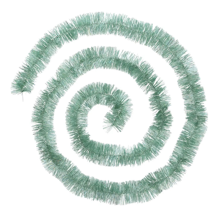 Guirlande de Noël holographique 50x4x2m vert amande