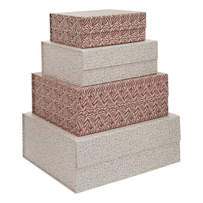 Lot de 4 boîtes de rangement 25/30/35/40cm MAGNETBOX
