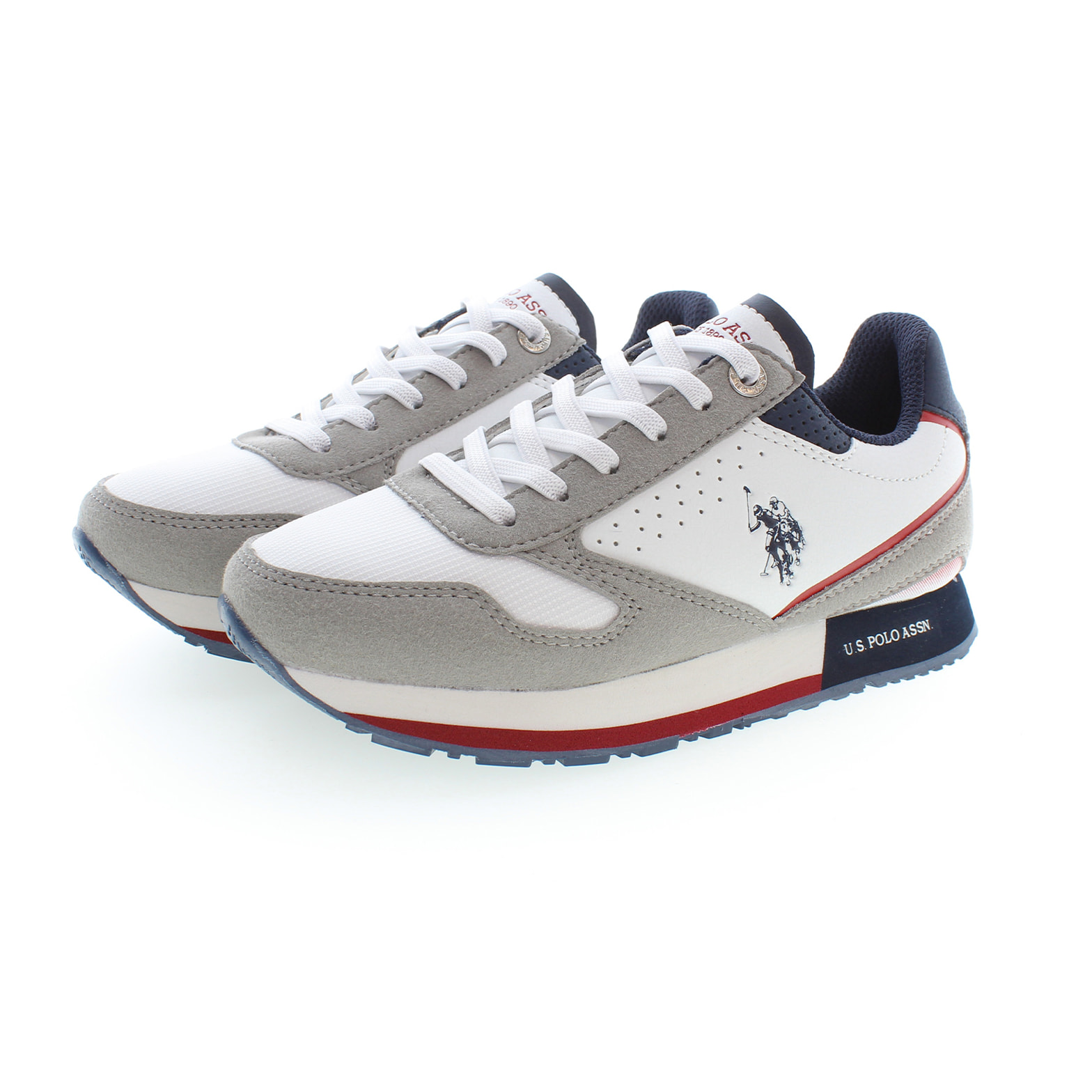 Sneakers U.S. Polo Assn White-Light Grey