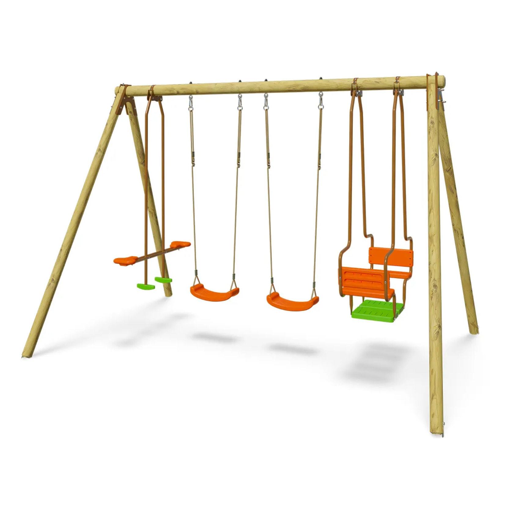 Portique bois 2,30 m Artix HALI - 6 enfants