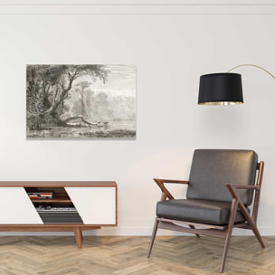 Tableau gravure les bords du fleuve Tableau alu Dibond