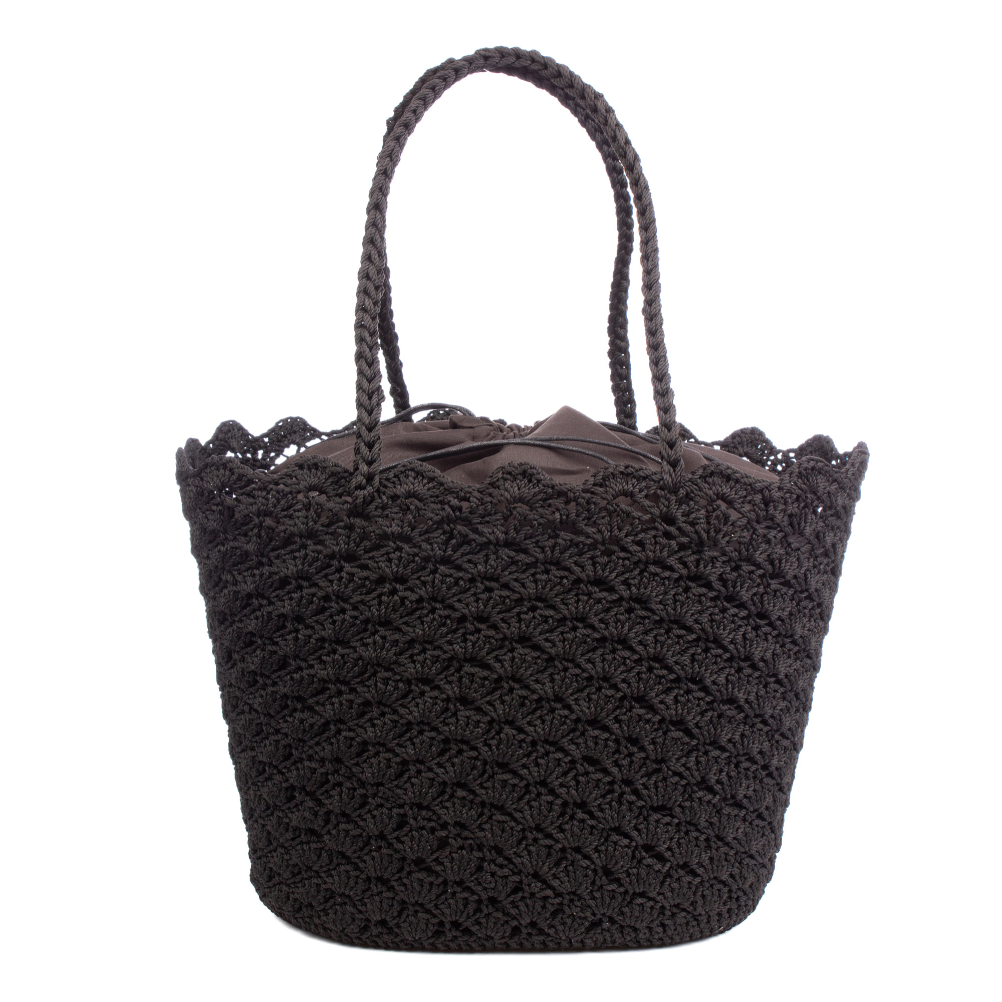 Basentello Bolso de hombro Mujer. Fabricaco en algodón tejido artesanal a mano.