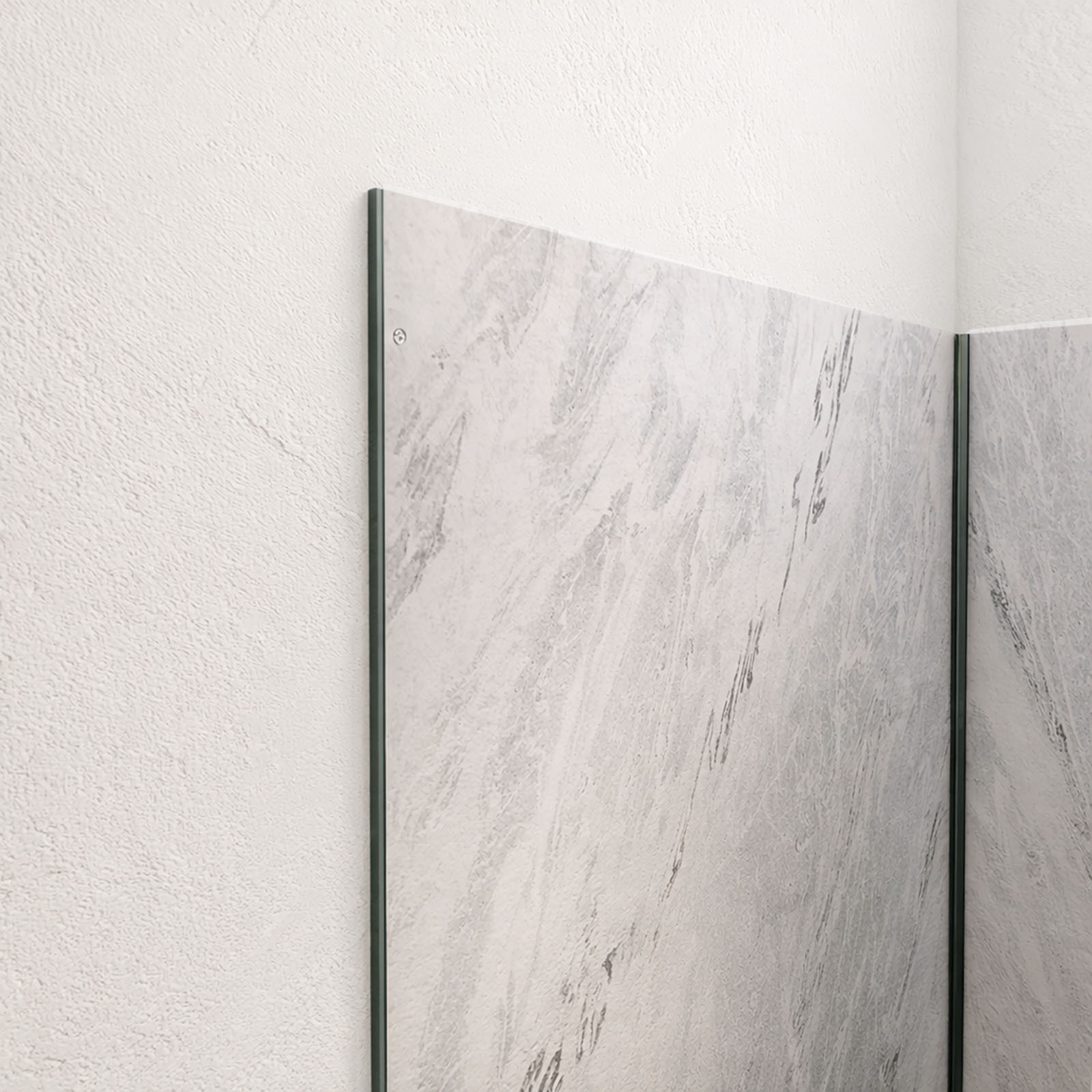 Pack 3 Panneaux Muraux Pierre Artic Storm 90x210cm et Profilés Noirs - STONE'IT