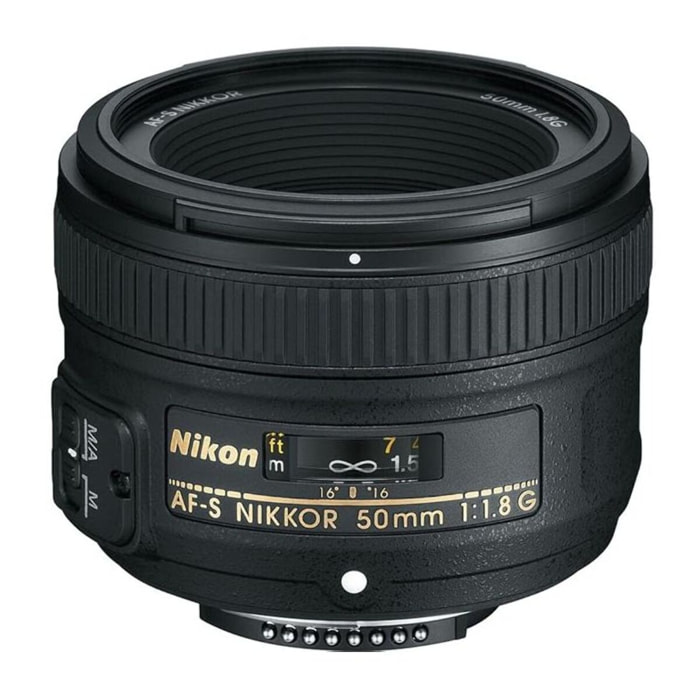 Objectif pour Reflex NIKON AF-S 50mm f/1.8G Nikkor