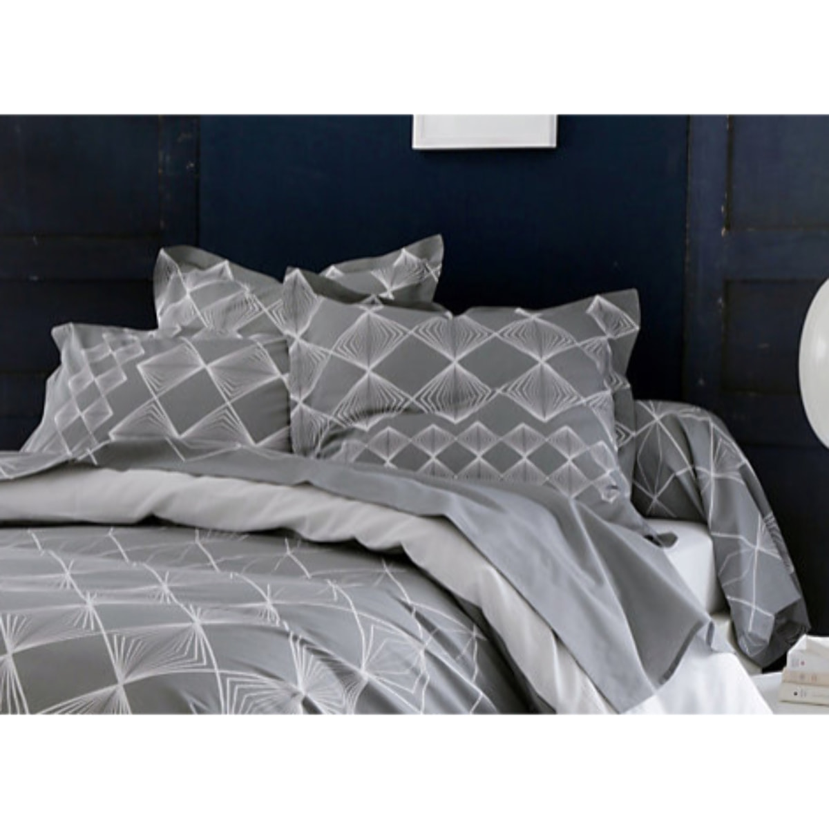 Parure de Draps 5 Pièces FOREVER Gris - Gris clair