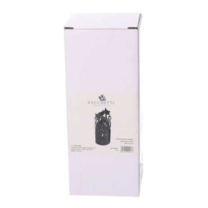 Portabicchiere in metallo gatti nero tondo cm ø8h20