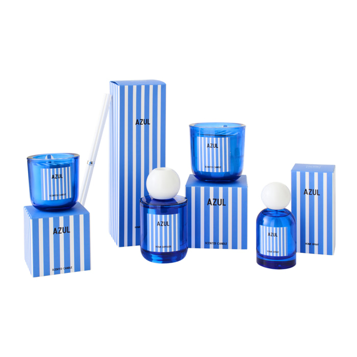 J-Line Bougie Parfumée Azul - Salt & Waves - verre - bleu - large