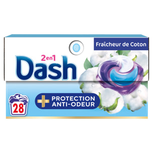 4x28 Pods Fraicheur de Coton - Lessive en Capsules Dash