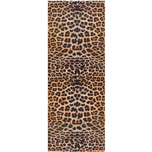 RICCI Alfombra vinílica de cocina estampado animal en amarillo, varias medidas disponibles.