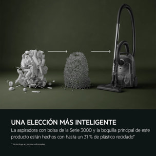AEG Aspiradora con bolsa 3000 de 650 W y 78 dB(A) AB31C1GG
