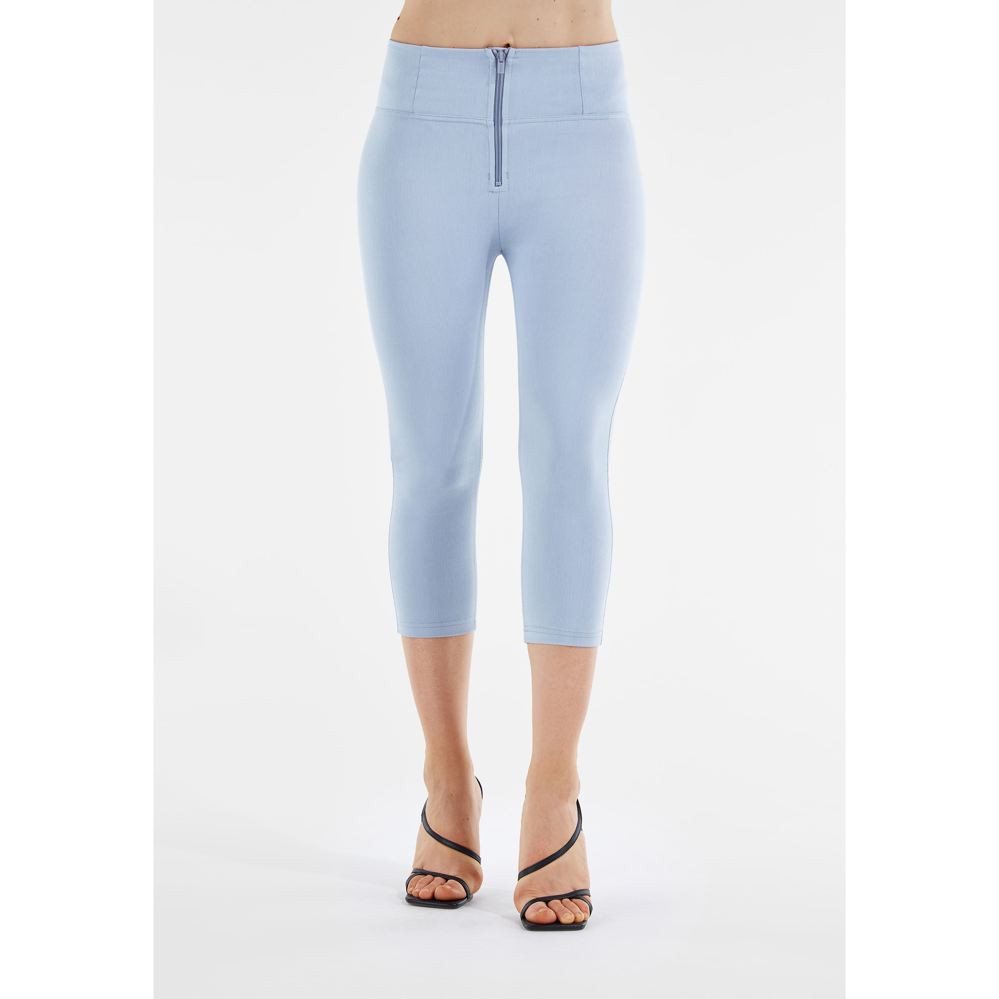 Pantaloni push up WR.UP® capri in jersey drill eco