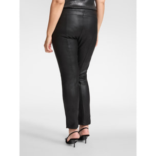 Elena Mirò - Pantaloni in punto Milano spalmato - Nero