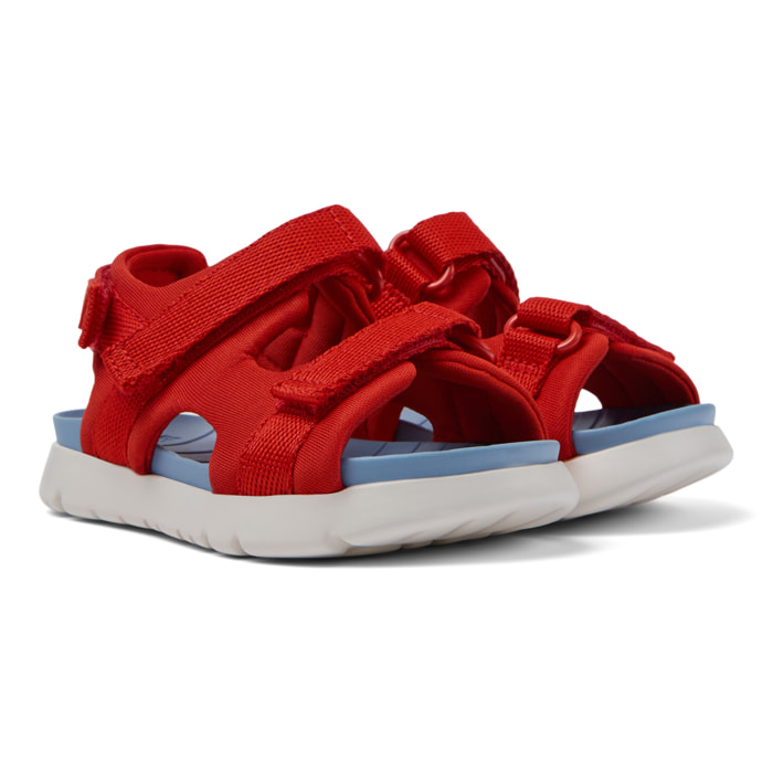 Sandalias - CAMPER Oruga - Rojo - Textil técnico (poliéster reciclado)
